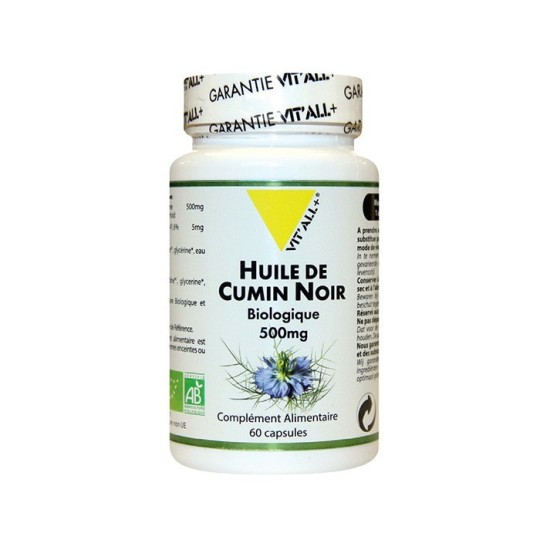 HUILE DE CUMIN NOIR BIO 500mg - 60 capsules - VITALL+