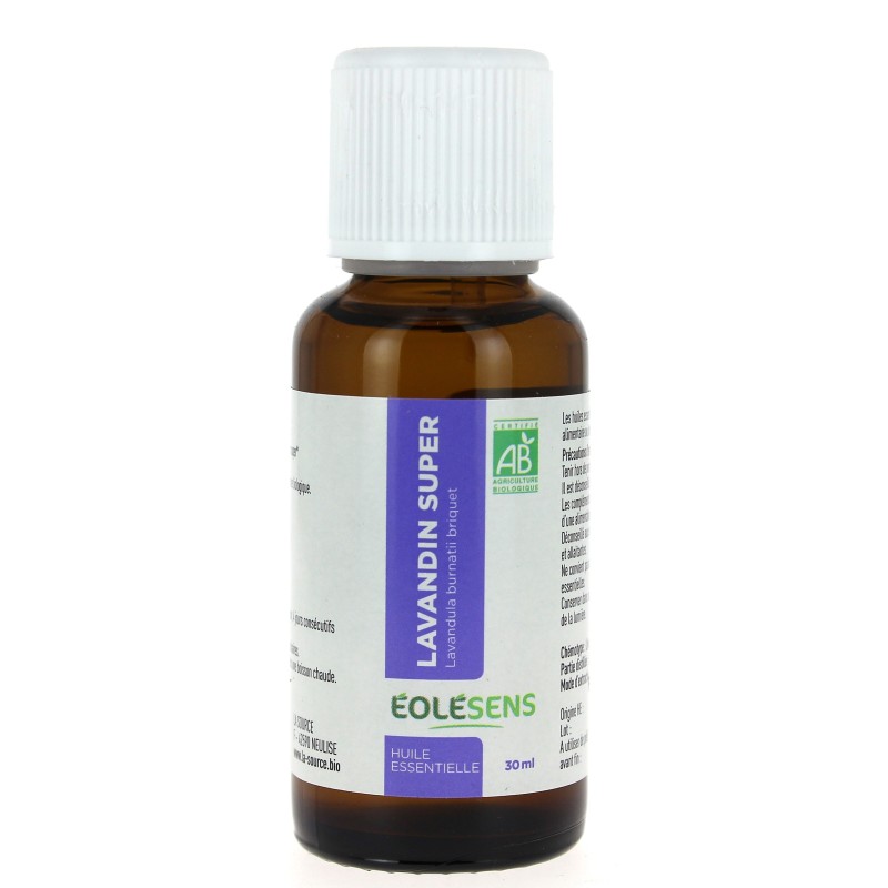 Huile essentielle de LAVANDIN Super Bio 30 ml - Lavandula burnatii CT super - EOLESENS