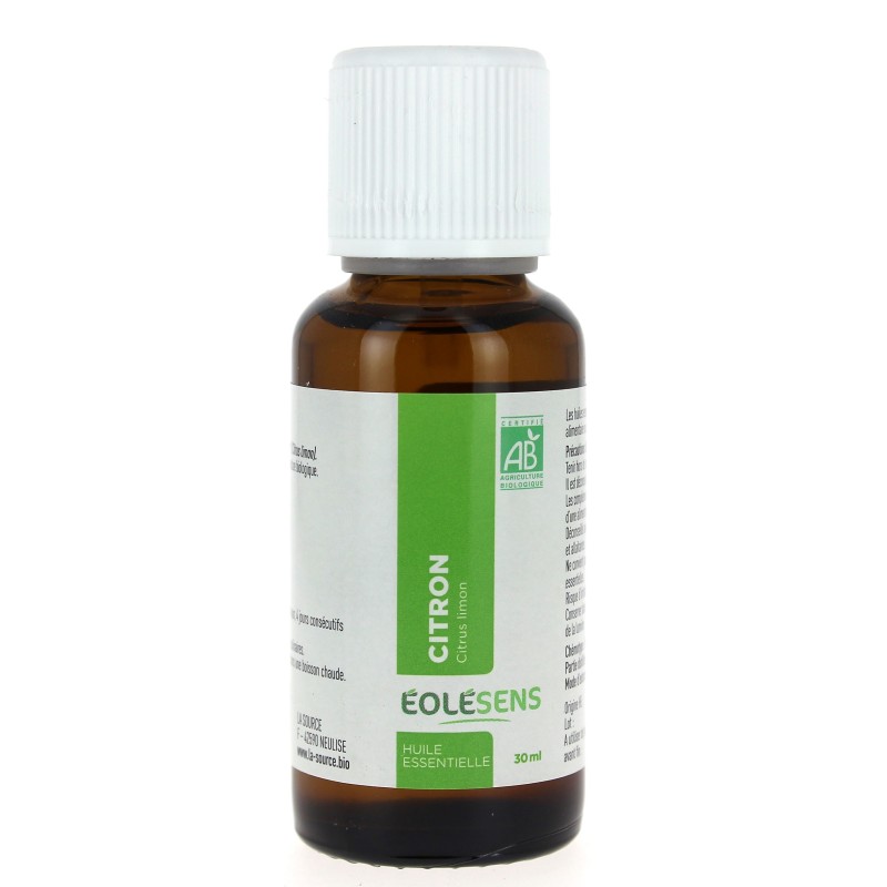 Huile essentielle de Citron Bio - 30 ml - Citrus limonum - EOLESENS