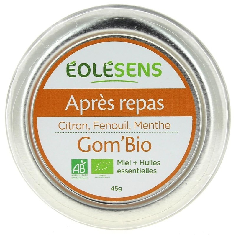 APRES REPAS - GOM'BIO en boite - Eolesens