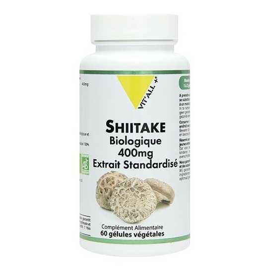 SHIITAKE BIO 400 mg 60 gélules - Vitall +