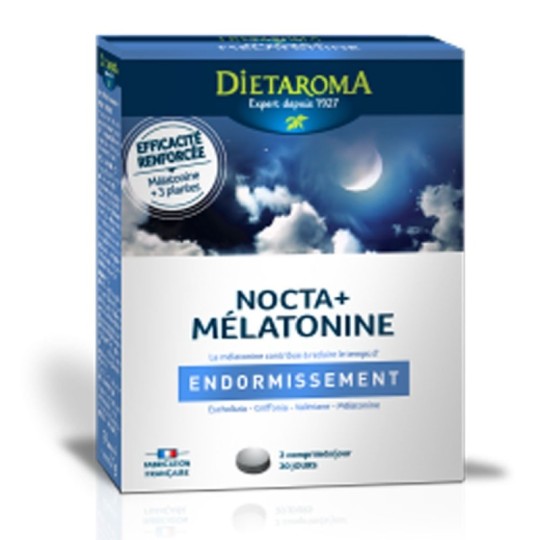 NOCTA + mélatonine - 40comp - Dietaroma