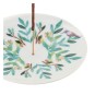 Porte Encens Coupelle Aquarelle (Motifs Feuilles) Porte Encens Coupelle Aquarelle (Motifs Feuilles)
