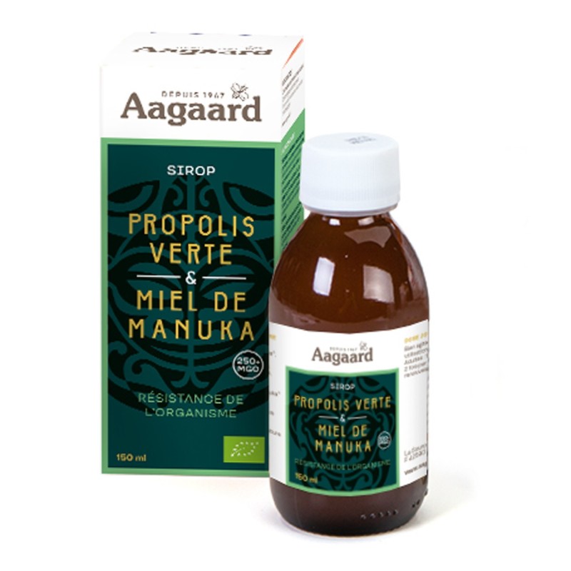 Sirop propolis verte et miel de manuka 150ml - Aagaard Sirop propolis verte et miel de manuka 150ml - Aagaard
