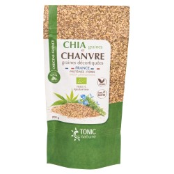 CHIA graines et CHANVRE graines décortiquées