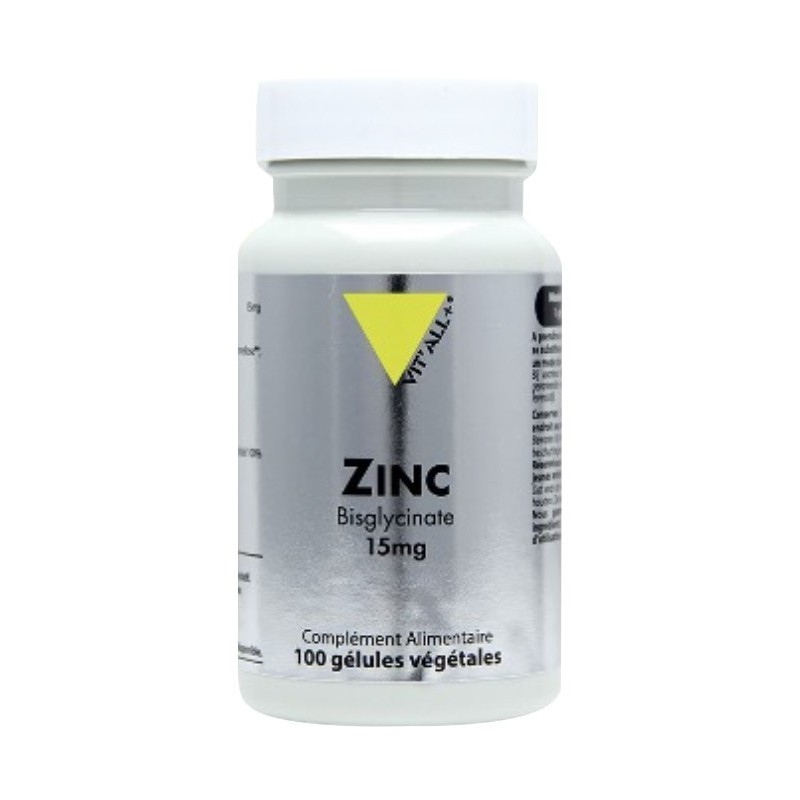 ZINC Bisglycinate 100 Gélules Végétales - Vitall+