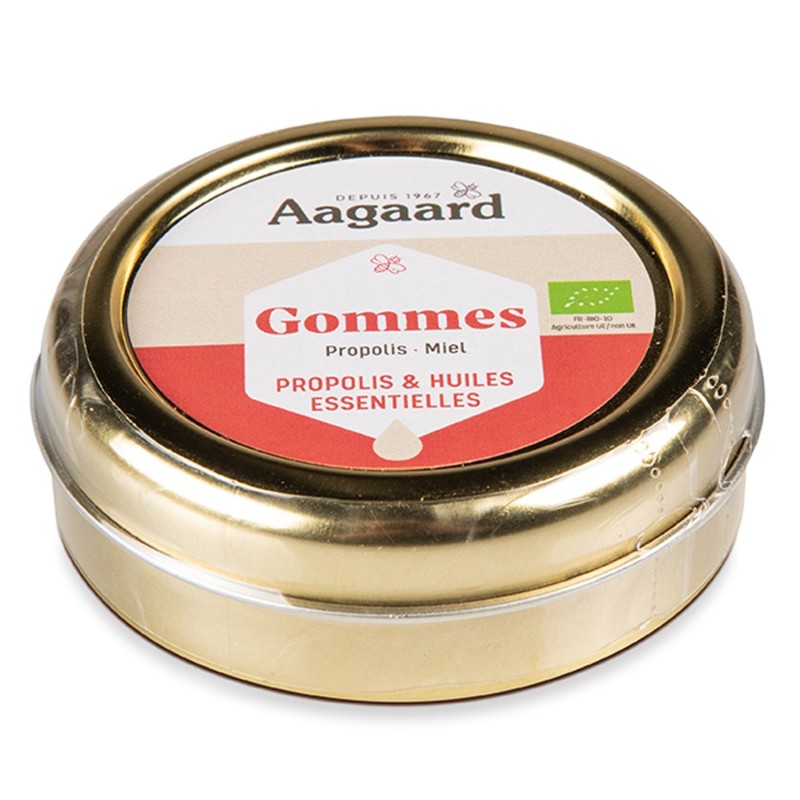 Gommes miel propolis 45gr - Aagaard Gommes miel propolis 45gr - Aagaard
