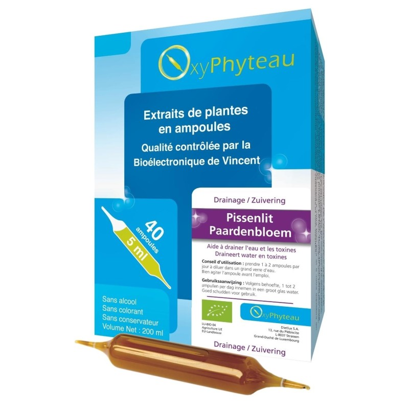 Pissenlit Bio en ampoules - Oxyphyteau