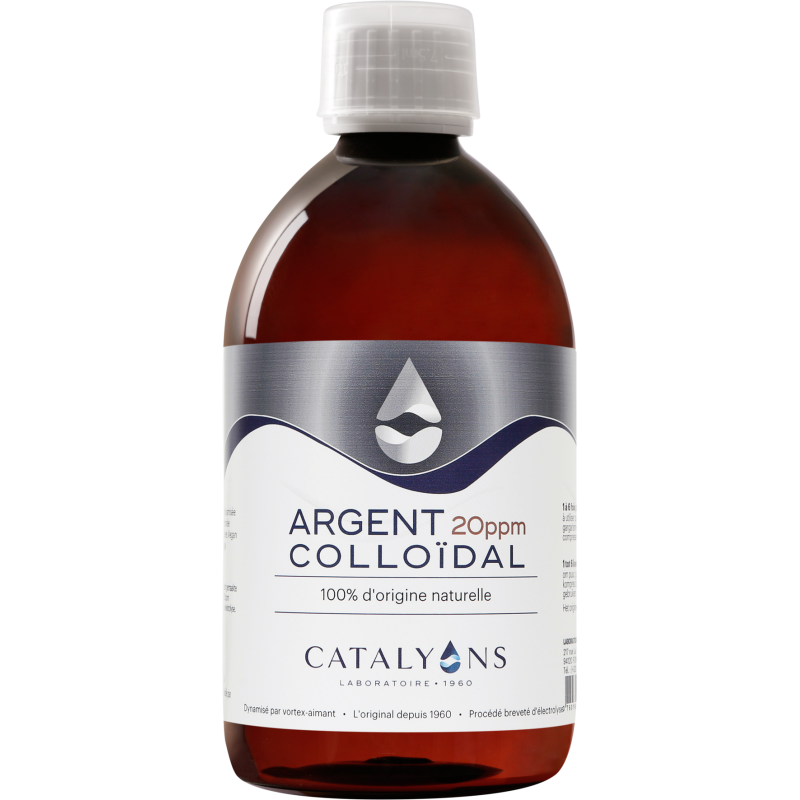 ARGENT COLLOÏDAL 20 ppm 500ml - Catalyons
