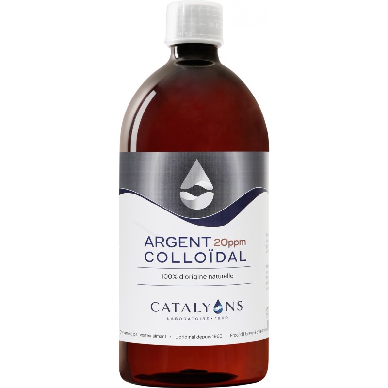 Argent colloidal 20ppm 1L - Catalyons