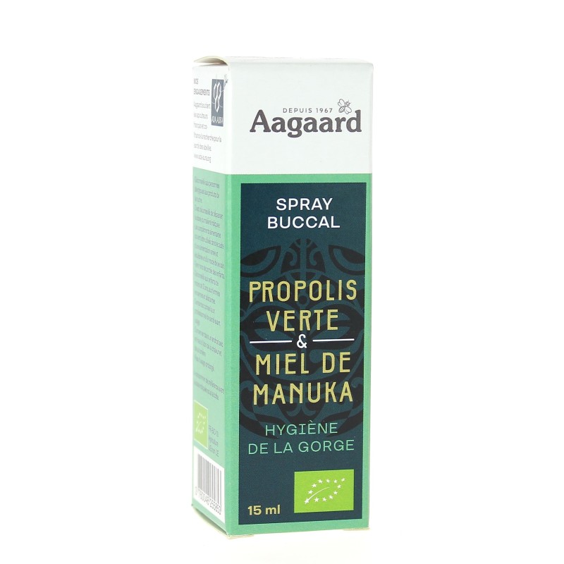 Spray Buccal à la propolis verte 15ml - Aagaard