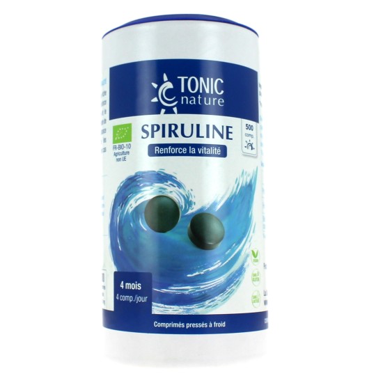 Spiruline Bio France Herboristerie - 500 Comprimés - Ecocert