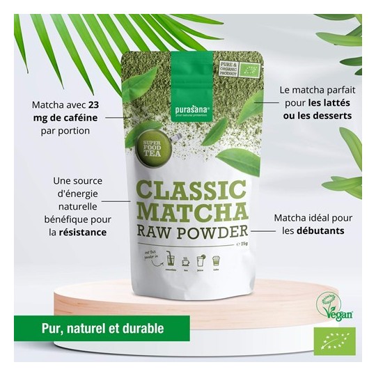 PURASANA Matcha Classic en poudre 75GR